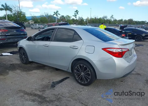2015 Toyota Corolla S Plus z USA, uszkodzony, nr VIN 2T1BURHE1FC310707
